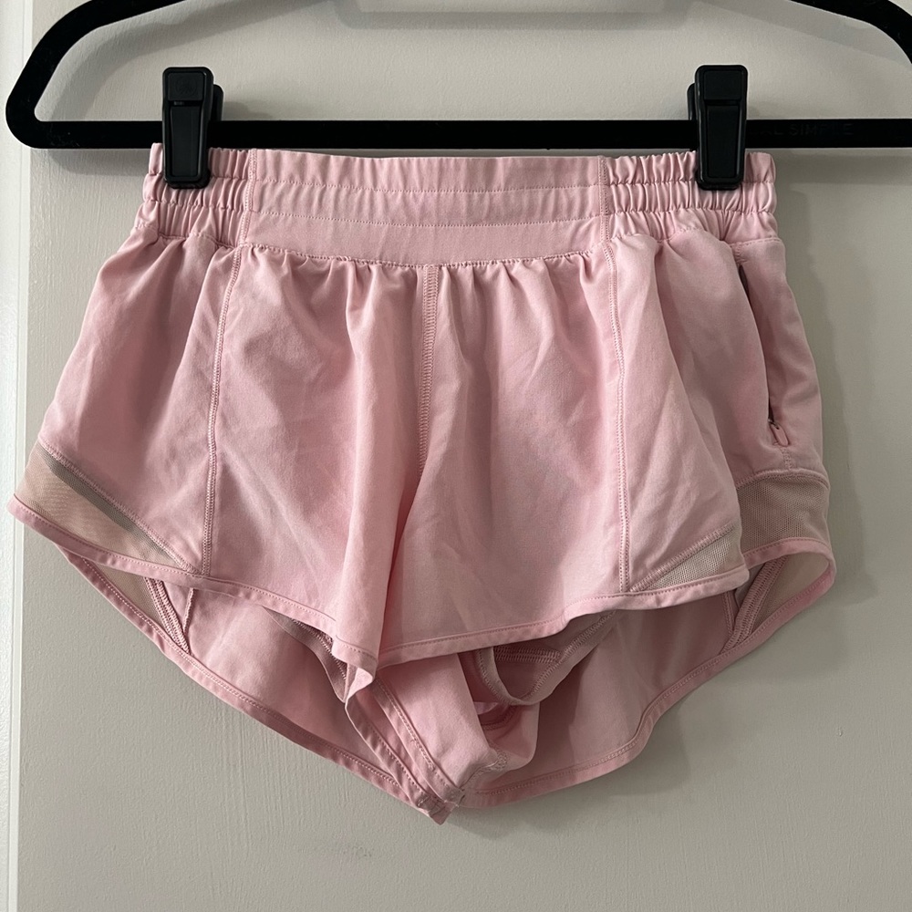 Lululemon light pink shorts